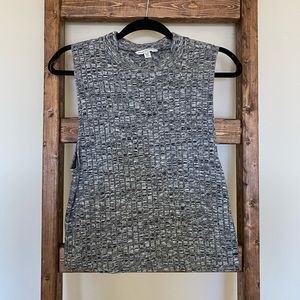 Grey Mock Neck Tank